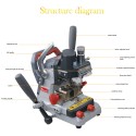 [US Ship] Xhorse Dolphin XP-007 Manually Key Cutting Machine for Laser/Dimple/Flat Keys