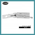 LISHI HD74 Flat Milling Honda, Suzuki, KYMCO, Kawasaki and Other Motorcycle Left Groove 2-in-1 Tool