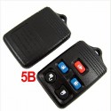 Remote Key Shell for Ford 5 Button 5pcs/lot