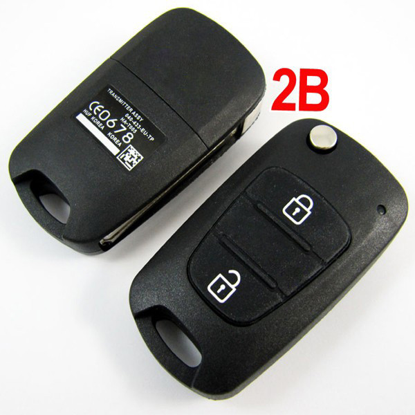 Modified Flip Remote Key Shell for Hyundai Verna 2 Button 5pcs/lot