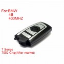 BMW CAS4 F Platform 7 Series Remote Key 4 Buttons 433MHZ 7953Chips Silver Side