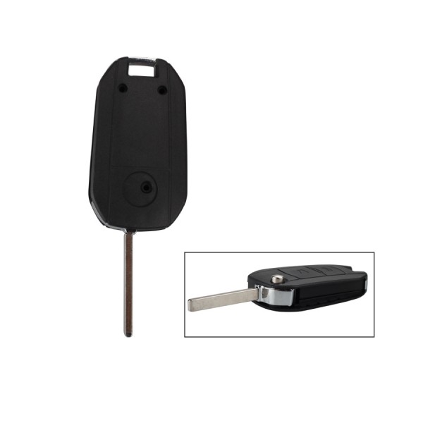 Modified Flip Remote Key Shell 2 Button (HU100) for Opel 5pcs/lot