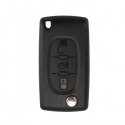 Flip Remote Key Shell for Citroen 3 Light Buttons Without Battery Location 5pcs/lot