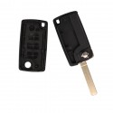 Flip Remote Key Shell for Citroen 3 Light Buttons Without Battery Location 5pcs/lot