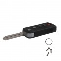 Flip Remote Key Shell for Nissan 4 Button 5pcs/lot