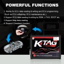 [US Ship] 4 LED KTAG V7.020 Firmware EU Version Red PCB Latest V2.25 No Token Limitation K-TAG 7.020 Online Version