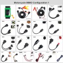 [With MOTO IMMO Lincense] OBDSTAR MOTO IMMO Kits Motorcycle Full Adapters Configuration 1 for X300 DP Plus X300 Pro4