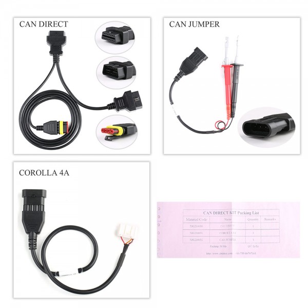 OBDSTAR CAN DIRECT KIT COROLLA 4A No Disassembly Cable