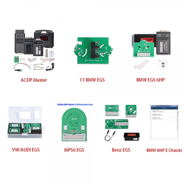 Yanhua ACDP EGS ISN Clear Gearbox Clone Package for BMW/Mercedes-Benz/V W/MPS6 Volvo Land Rover TCU Programmer with License