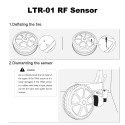 LAUNCH LTR-01 RF Sensor 315MHz & 433MHz TPMS Sensor Tool Metal & Rubber 4pcs/Set Free Shipping