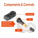 LAUNCH LTR-01 RF Sensor 315MHz & 433MHz TPMS Sensor Tool Metal & Rubber 4pcs/Set Free Shipping