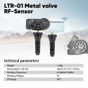 LAUNCH LTR-01 RF Sensor 315MHz & 433MHz TPMS Sensor Tool Metal & Rubber 4pcs/Set Free Shipping