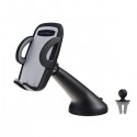 C03 3 in 1 Mobile Phone Dashboard Air Vent and Windscreen Car Holder / Cradle / Mount / - Works on Dashboard / Air Vent and Windscreen