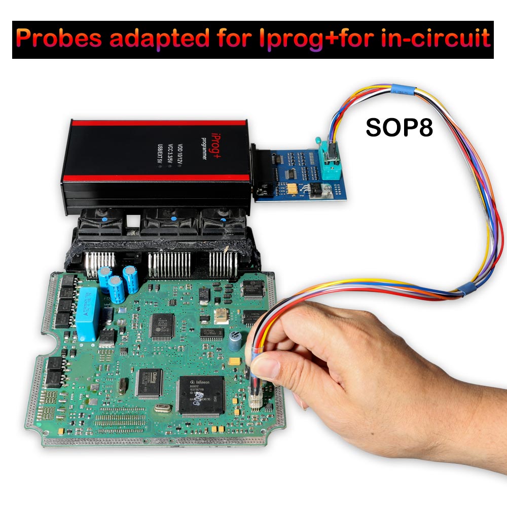 Probes Adapters for in-circuit ECU with Iprog- 2