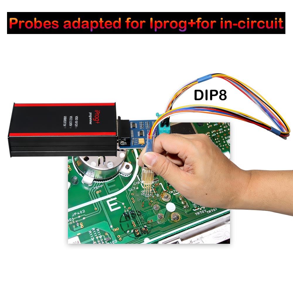 Probes adapter works with iprog+-8